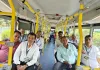 सूरत : प्रधानमंत्री मोदी की अपील का असर, सचिन के उद्योगपति ई-बस से पहुंचे कार्यक्रम में
