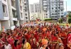 सूरत : श्री राधा-कृष्ण मंदिर प्राण प्रतिष्ठा महोत्सव के तहत निकली भव्य तुलसी यात्रा