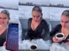 वायरल वीडियो :  हड्डी जमा देने वाली ठण्ड में भी ये लड़की बर्फिली झील में कूद पड़ी!