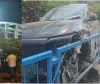 सूरत : तेज रफ्तार लग्जरी ईवी कार बीआरटीएस ट्रैक में घुसी, रेलिंग तोड़कर हुआ बड़ा हादसा