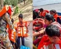 वडोदरा : मही नदी में पानी का बहाव बढ़ने से सिंधरोट के 200 लोगों को सुरक्षित स्थान पर पहुंचाया गया