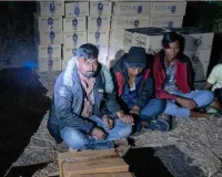 सूरत : सचिन में खुले मैदान में छुपाई गई शराब की 8424 बोतलें जब्त, 4 गिरफ्तार