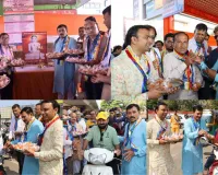 सूरत : महावीर जयंति पर धार्मिक उत्सव के साथ-साथ लोकतंत्र का भी जश्न मनाया गया