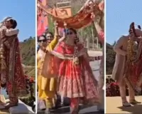 पंजाबी गाने पर डांस और रॉयल एंट्री, तापसी पन्नू की शादी का वीडियो वायरल