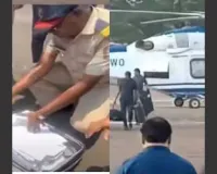 चुनाव के बीच नासिक में हेलीकॉप्टर से उतरने के बाद सीएम एकनाथ शिंदे के बैग की हुई जांच