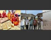 सूरत :  बेमौसम बारिश से बिहार विकास परिषद आयोजित छठ पूजा प्रभावित, इस्कान घाट पर बनी वेदियां जलमग्न