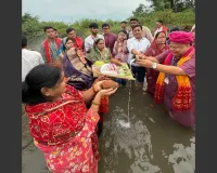 सूरत : बिहार विकास परिषद, सूरत द्वारा इस्कॉन मंदिर के पीछे तापी तट पर सम्पन्न हुआ छठ महापर्व