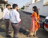 वडोदरा : नगर निगम निदेशालय के अधिकारियों ने कई कस्बों में सड़क मरम्मत कार्यों का किया निरीक्षण