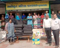 सूरत : वृद्धाश्रम में सेवा कार्य : बुजुर्गों को कंबल व राशन सामग्री का वितरण