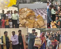 सूरत : जन्मदिन मनाने का अनूठा अंदाज,ध्येय इजारदार के 19वें जन्मदिन पर 1200 मरीजों को बांटी फूड किट