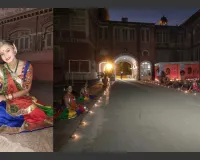 वडोदरा : युनेस्को सूची में ‘इनटैन्जिबल दीपावली’ शामिल होने पर वडोदरा में 1000 दीपों से सजा बड़ौदा म्यूजियम