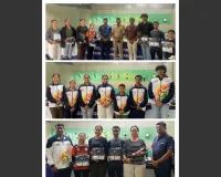 सूरत : 68वीं नेशनल शूटिंग प्रतियोगिता के लिए सूरत के खिलाड़ियों को ट्रैकसूट किट प्रदान, सफलता की दी शुभकामनाएँ