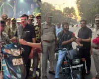  सूरत शहर होमगार्ड्स कमांडेंट के जन्मदिन पर ट्रैफिक जागरूकता अभियान 