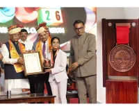 माहेश्वरी ग्लोबल कन्वेंशन माहेश्वरी महाकुंभ 2026 : भाविका माहेश्वरी को समाज गौरव की उपाधि, महामहिम राज्यपाल ने सम्मान किया