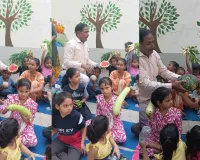 सूरत : दीन सहायक विद्या मंदिर में फलों-सब्जियों की प्रैक्टिकल पाठशाला