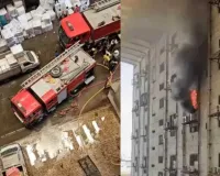 सूरत : मिलेनियम टेक्सटाइल मार्केट-2 में फिर लगी आग, दो महीने में दूसरी घटना