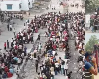 सूरत : उधना रेलवे स्टेशन पर भगदड़ जैसे हालात, बेकाबू भीड़ पर पुलिस का लाठीचार्ज