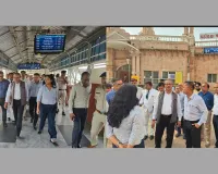 वडोदरा : पश्चिम रेलवे के महाप्रबंधक रामाश्रय पाण्डेय ने वडोदरा स्टेशन का किया निरीक्षण