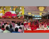 सूरत : माहेश्वरी लग्जरिया में श्रीमद्भागवत कथा के छठे दिन रुक्मिणी विवाह उत्सव का भव्य आयोजन