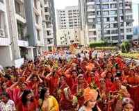सूरत : श्री राधा-कृष्ण मंदिर प्राण प्रतिष्ठा महोत्सव के तहत निकली भव्य तुलसी यात्रा
