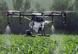 अमरेली : विश्व में पहली बार खेत में ड्रोन से हुआ खाद का छिड़काव