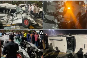 पुणे-बेंगलुरु राजमार्ग पर भीषण सड़क हादसे में एक के बाद एक लगभग 48 वाहन एक दूसरे से टकराए, कोई हताहत नहीं