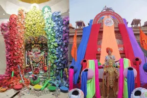गुजरात : सालंगपुर हनुमान दादा को 25 हजार किलो रंग अर्पण, भक्तों को 1 हजार किलो चॉकलेट उड़ाया
