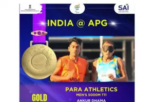 पैरा एशियाई खेल: भारत के अंकुर धामा ने पुरुषों की 5000 मीटर टी11 स्पर्धा में जीता स्वर्ण