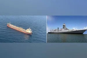 भारतीय नौसेना ने शुरू की लाल सागर में व्यापारिक जहाजों पर ड्रोन हमले की जांच