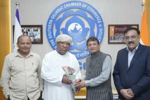 सूरत : ओमान चैंबर ऑफ कॉमर्स के पूर्व अध्यक्ष ने एसजीसीसीआई का दौरा किया