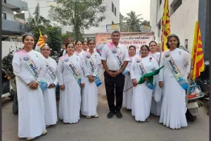 सूरत : ब्रह्माकुमारीज के ‘बिलियन मिनट्स ऑफ पीस अपील’ के तहत गुजरात भर में शांति यात्रा का आयोजन