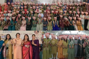 सूरत : पी.पी. सवाणी ग्रुप के ‘कोयलड़ी’ विवाह महोत्सव की शुरुआत, बेटियों के हाथों में मेहंदी लगाकर हुई रस्म