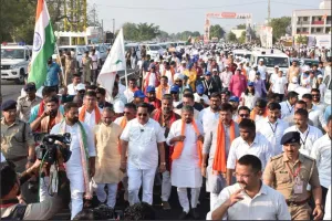 वडोदरा : बिथली गांव में सरदार@150 नेशनल पदयात्रा का भव्य स्वागत