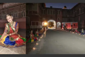 वडोदरा : युनेस्को सूची में ‘इनटैन्जिबल दीपावली’ शामिल होने पर वडोदरा में 1000 दीपों से सजा बड़ौदा म्यूजियम