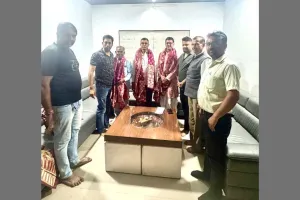 सूरत : पारीक संवाद सेतु सूरत द्वारा बीकानेर छ न्याती ब्राह्मण समाज के पदाधिकारियों का सम्मान