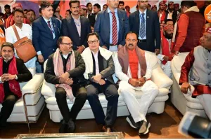 डॉ. अभिषेक वर्मा ने लखनऊ, उत्तर प्रदेश में निषाद पार्टी के 13वें संकल्प दिवस सम्मेलन में भाग लिया