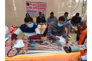 सैदनपुर में 20वां निःशुल्क स्वास्थ्य शिविर, 100 से अधिक मरीजों का चेकअप