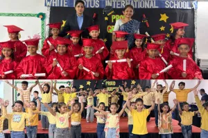 सूरत : व्हाइट लोटस इंटरनेशनल स्कूल में नन्हे विद्यार्थियों का भव्य ग्रेजुएशन समारोह