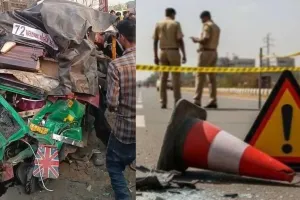 सूरत : NH-48 पर भीषण हिट एंड रन, रिक्शा पलटने से दो महिलाओं की मौत