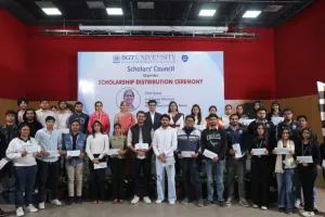 एसजीटी यूनिवर्सिटी ने छात्रवृत्ति वितरण समारोह आयोजित किया