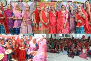 सूरत में राजस्थानी संस्कृति की छटा: सुथार समाज की महिलाओं ने धूमधाम से मनाया गणगौर उत्सव