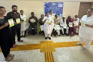 राजकोट : वर्ल्ड ग्लूकोमा वीक पर राजकोट के जी.टी. सेठ आई हॉस्पिटल में जागरूकता कार्यक्रम