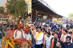 सूरत : सीएम भूपेंद्र पटेल का मेगा रोड शो, पाटीदार क्षेत्रों में भाजपा ने झोंकी पूरी ताकत