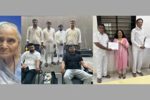 सूरत : 100 वर्षीय नानुबेन राजपरा का प्रेरणादायक विदाई: नेत्रदान, देहदान और रक्तदान शिविर से दिया मानवता का संदेश