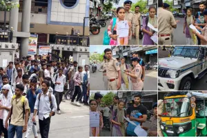 सूरत : शहर पुलिस बनी परीक्षार्थियों की ‘रक्षक’: एलआरडी परीक्षा में समय पर पहुंचाकर बचाया युवाओं का भविष्य