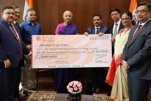सूरत : बैंक ऑफ बड़ौदा ने केंद्र सरकार को ₹2,811 करोड़ का लाभांश सौंपा