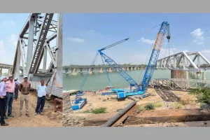 वडोदरा : भारतीय रेल पर पहली बार रनिंग रेल लाइन पर रोड क्रॉलर क्रेन द्वारा हैवी एवं लम्बे स्टील ओपन वेब गर्डरों का सफल प्रतिस्थापन वडोदरा मंडल की उपलब्धि