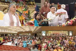सूरत : श्रीमद्भागवत कथा ज्ञान यज्ञ में कृष्ण बाल लीलाओं का वर्णन, श्रद्धालुओं ने लिया भक्ति रस का आनंद