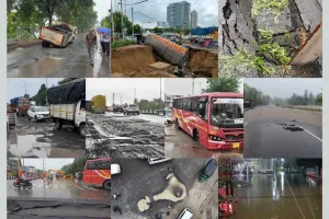 सूरत : शहर  में 16 दिनों में पांच सड़कें धंसीं, नगर निगम ने पांच निर्माण एजेंसियों को थमाए नोटिस