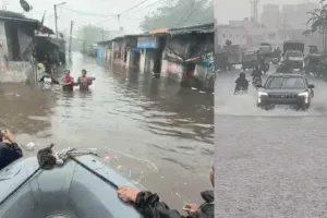 सूरत : दूसरे दिन भी मूसलाधार बारिश का कहर, कई सड़कें बनीं नदी; नगर निगम की प्री-मानसून तैयारियों पर उठे सवाल